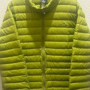 Women's Lime Green Puffer Jacket XL